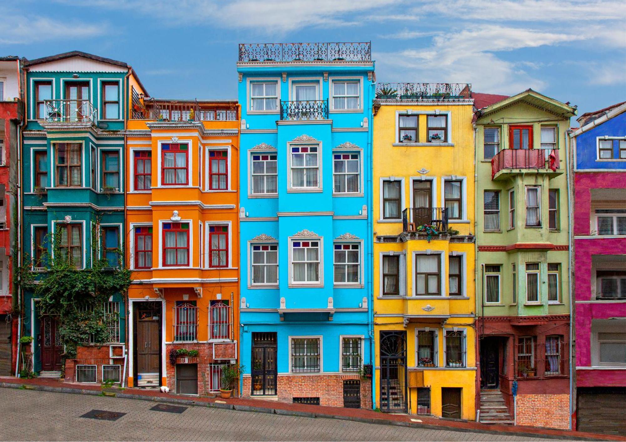 Istanbul Old City Colorful Houses Balat Petrion Hotel Kültér fotó